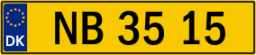 Trailer License Plate
